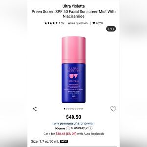 New Sun Protection Spray